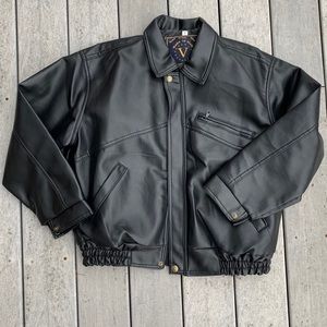 Mens Alta Moda Italian Leather Jacket - Medium